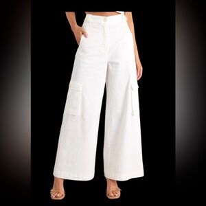 MINKPINK NWOT M “Lottie” ultra wide leg cargo flare!